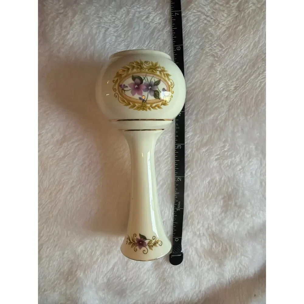 Camelot Fine Bone China Bud Vase England Floral Gold Trim Mini Vase Vintage